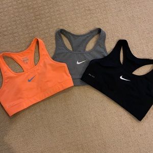 Nike Dri Fit Sports Bra Bundle, Medium